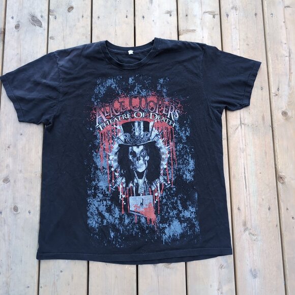 Alice Cooper Theatre of Death 2010 Tour Graphic T-Shirt Black – Men’s L - Picture 1 of 6